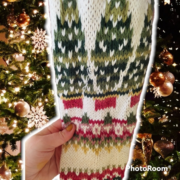 Vtg Christmas sweater cardigan - Picture 11 of 16